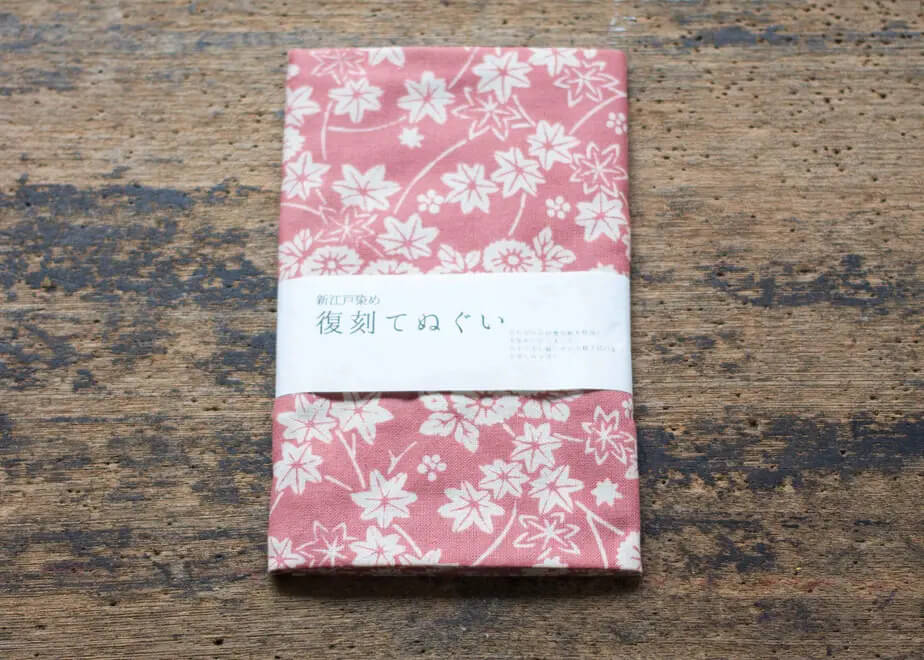 Flower Pattern Tenugui Cloth