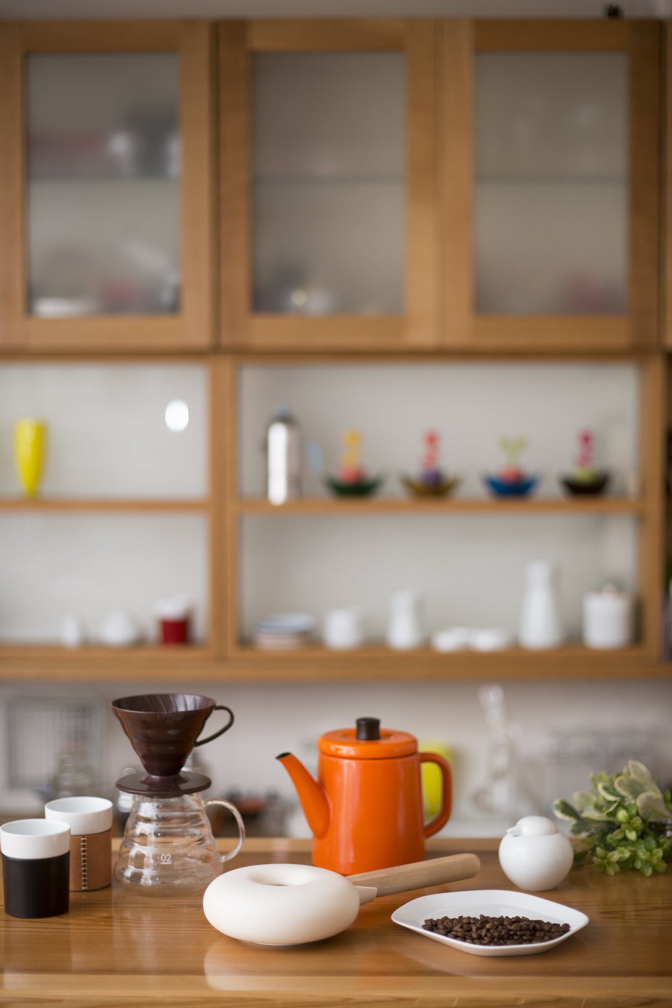 White Porcelain Coffee / Tea Roaster