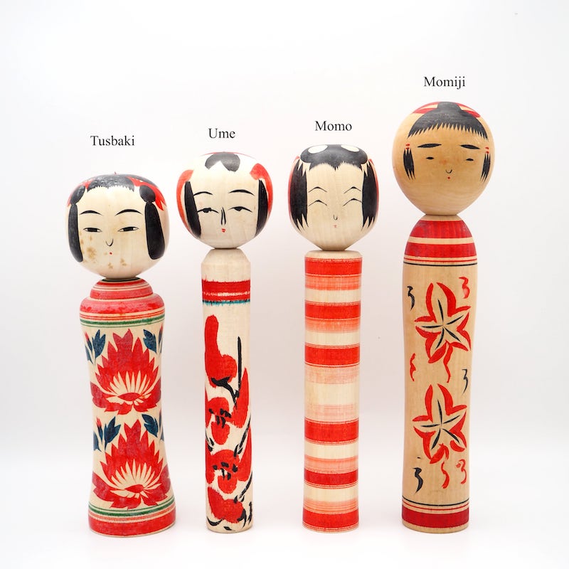 Japanese high quality Kokeshi dolls