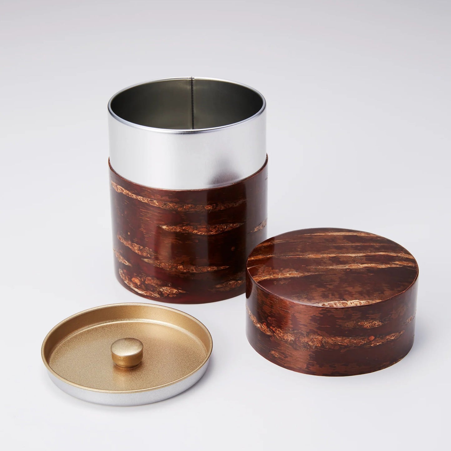 Cherry Bark Hiragata Tea Caddy