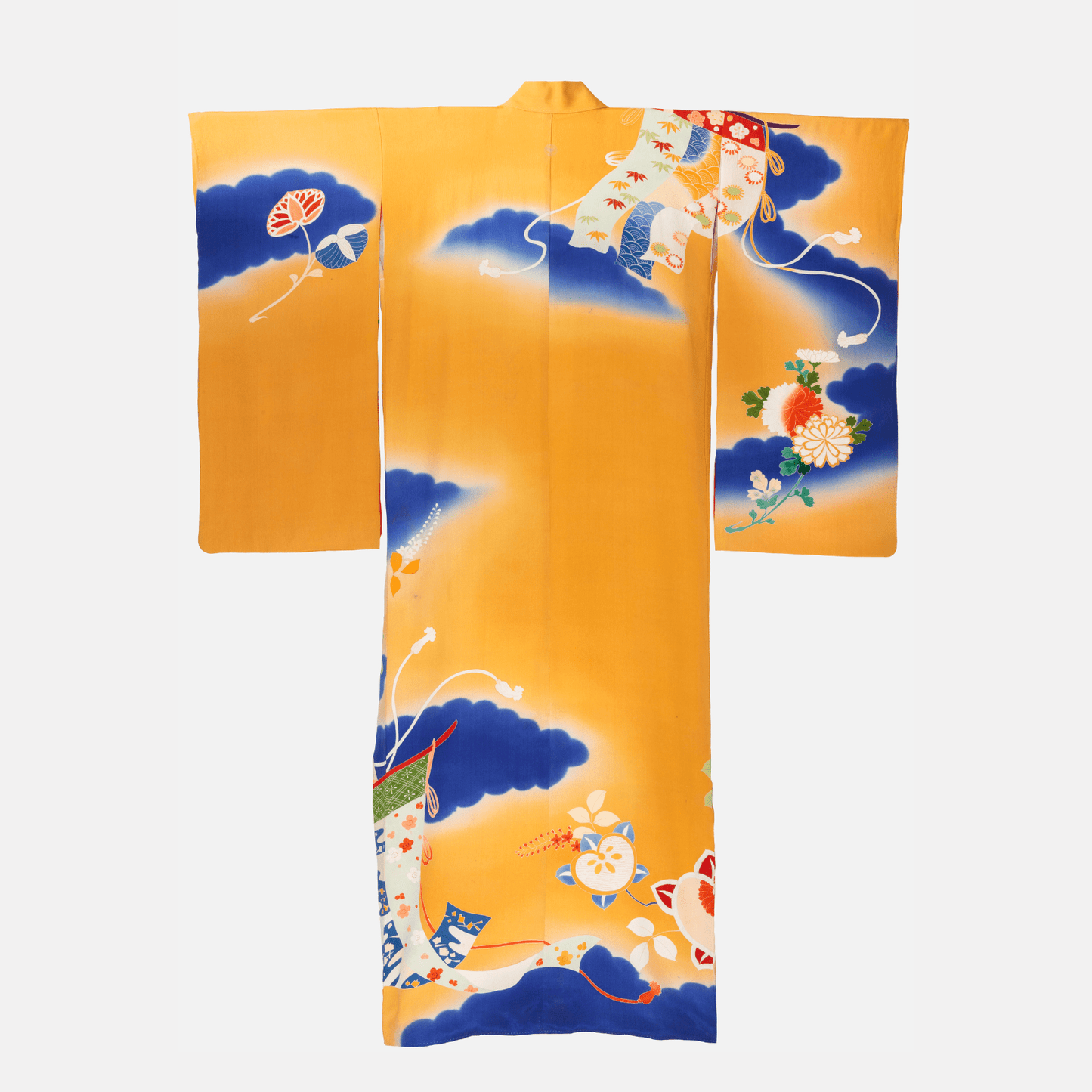 Antique Mustard Furisode Kimono