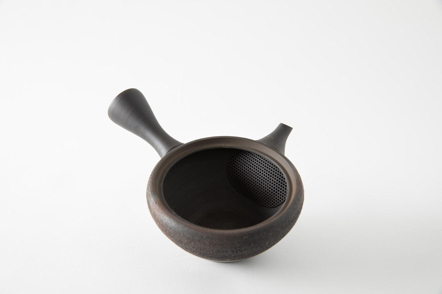 Hand Thrown Brown Kyusu (Tea Pot) from Tokoname - Cha Hamon