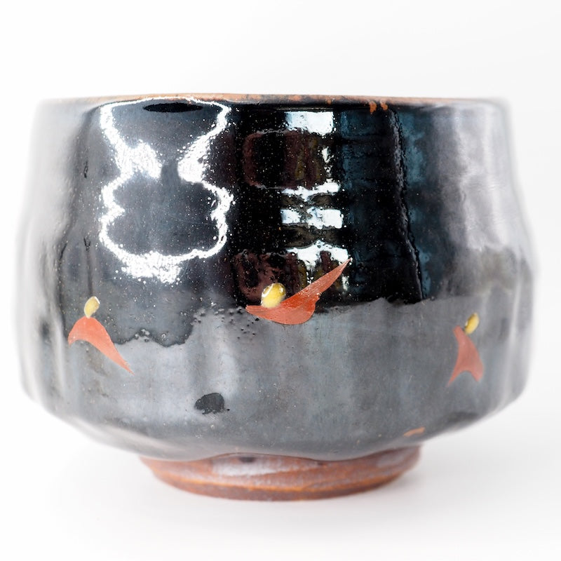 Mashiko Black and Red Tea Bowl