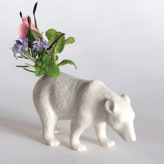 Yukiko Kitahara - Porcelain Bear Flower Vase