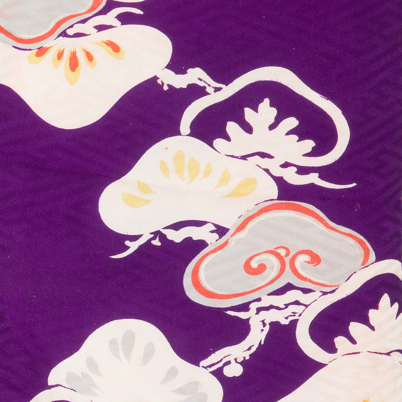 Vintage Purple Long Haori (Kimono Jacket)