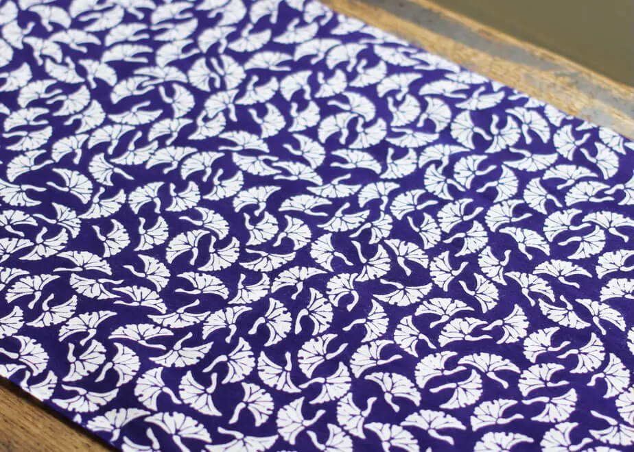 Flower Pattern Tenugui Cloth
