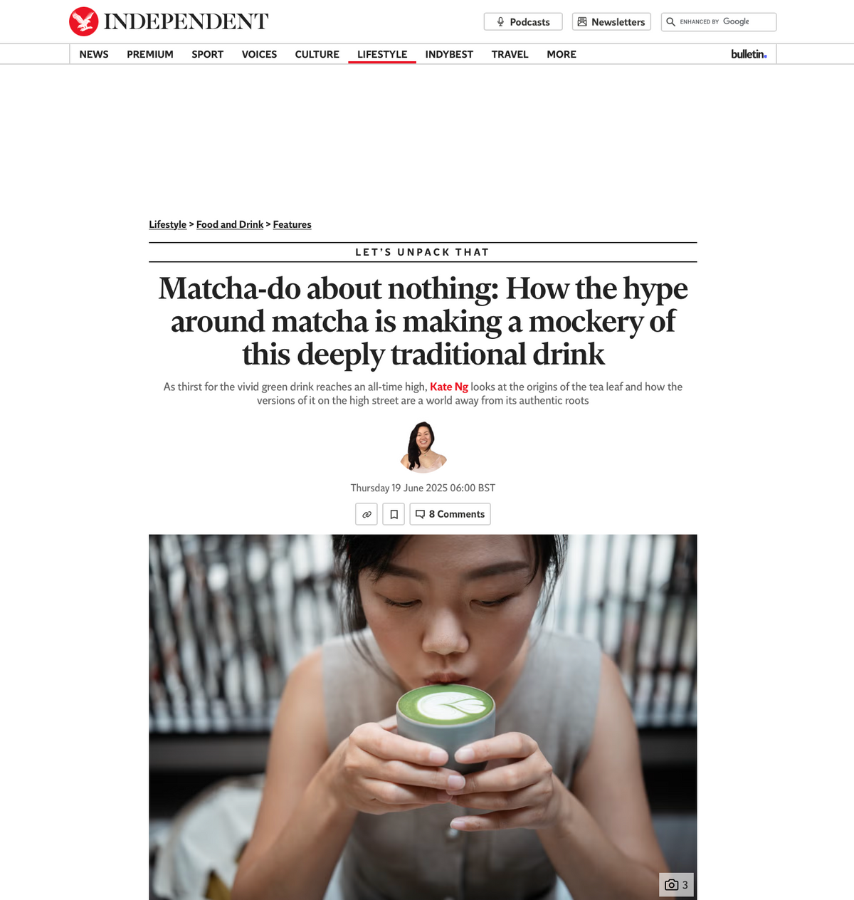 Keiko Uchida in The Independent