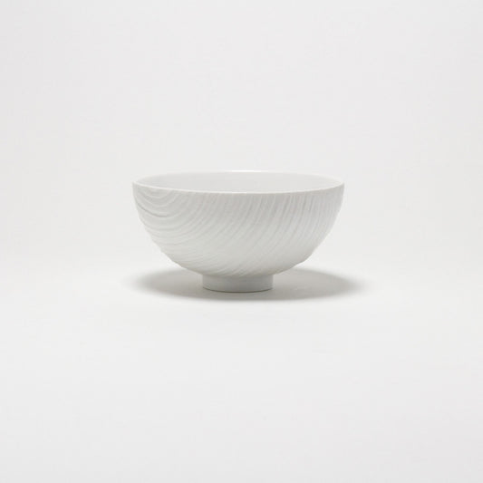 White Textured Porcelain Bowl