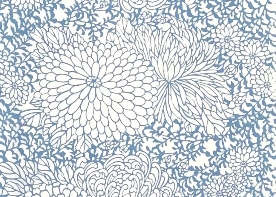 Flower Pattern Tenugui Cloth