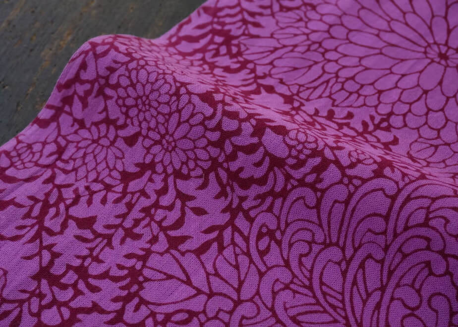 Flower Pattern Tenugui Cloth