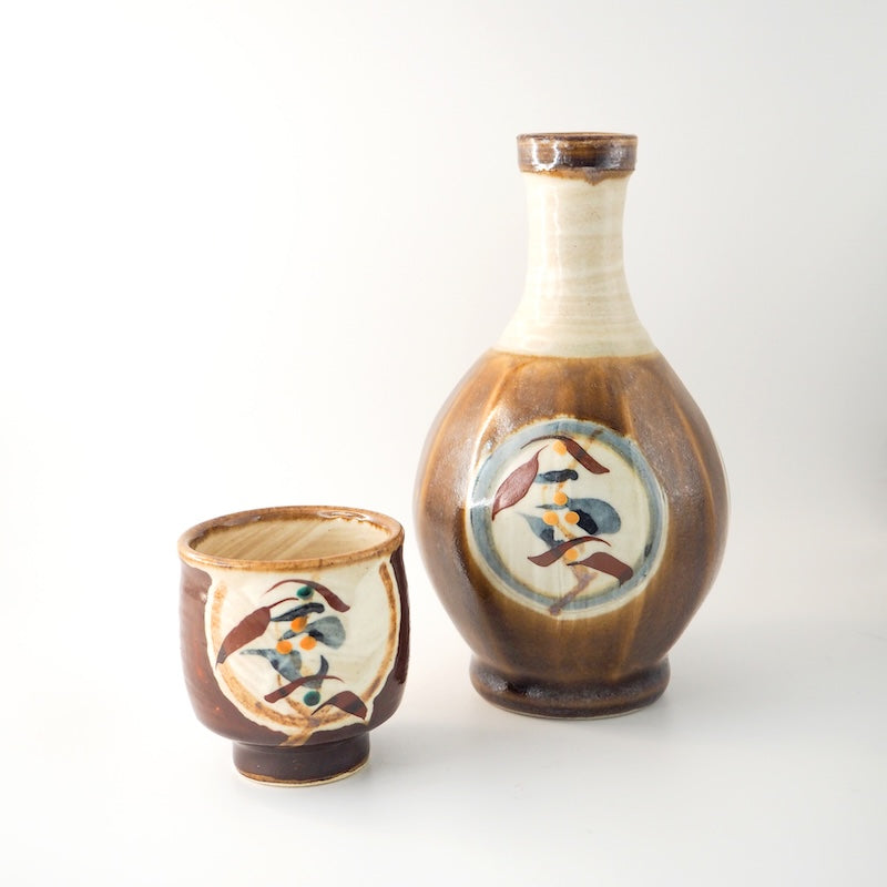 Handcrafted Tokkuri Vase by Akashi Shosaku