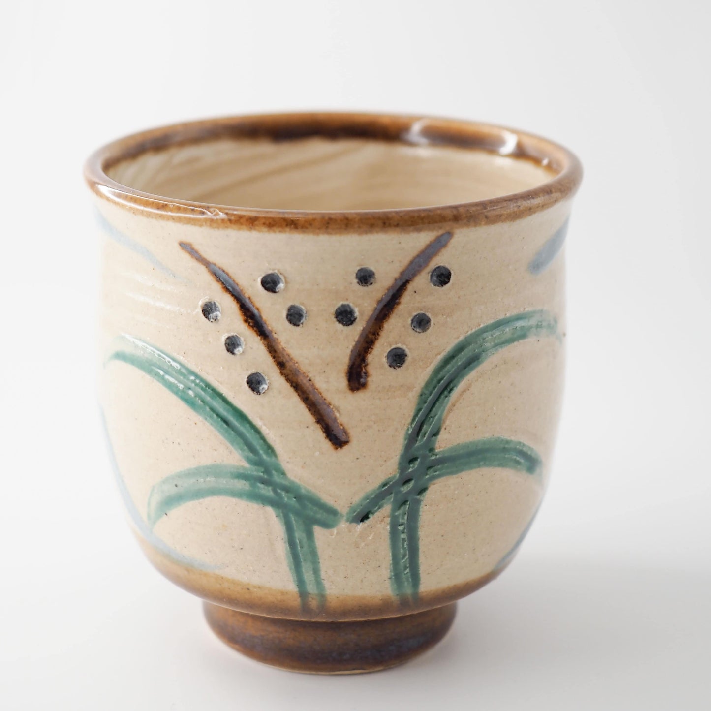 Handcrafted Yunomi Tea Cup by Akashi Shosaku