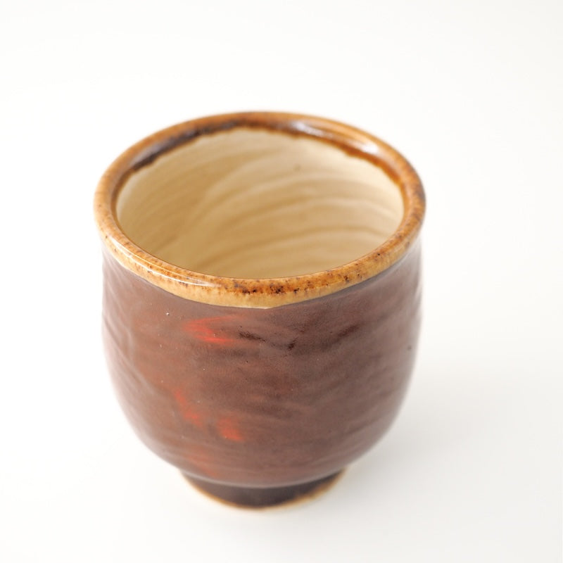 Handcrafted Sake Cup by Akashi Shosaku