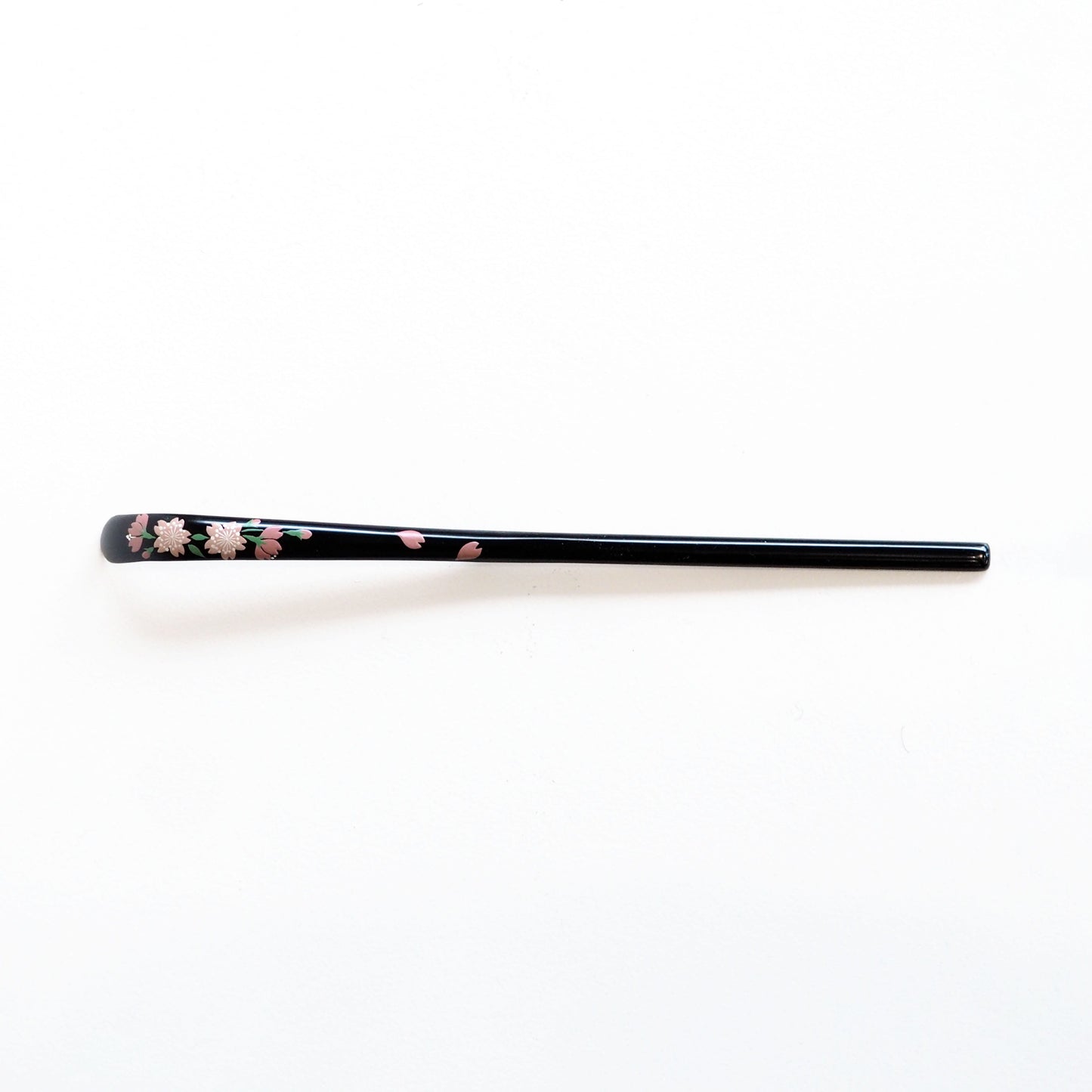 Black Cherry Blossom Chashaku (Bamboo Spoon)