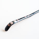 Black Cherry Blossom Chashaku (Bamboo Spoon)