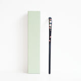 Black Cherry Blossom Chashaku (Bamboo Spoon)