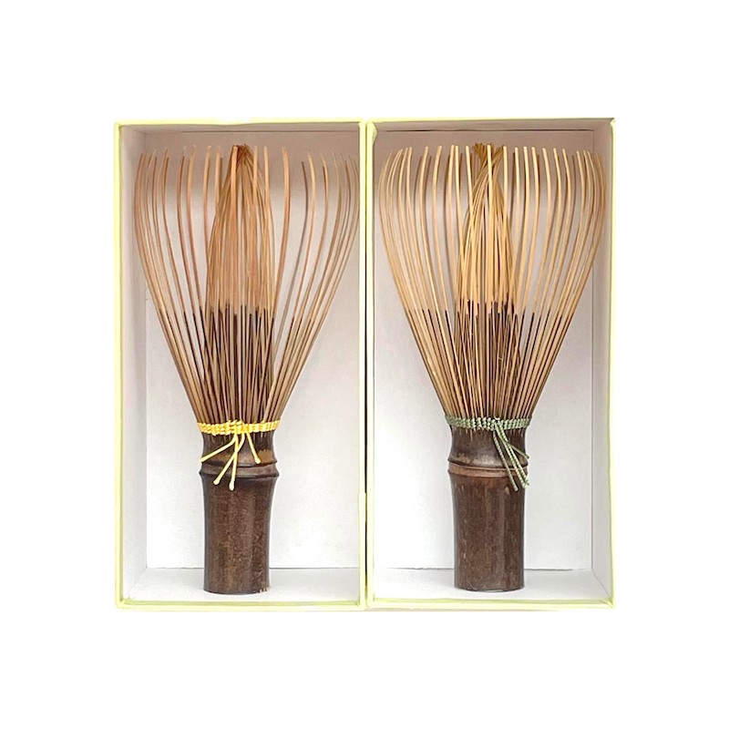 Black Shin Chasen - Black Bamboo Whisk by Tango Tanimura