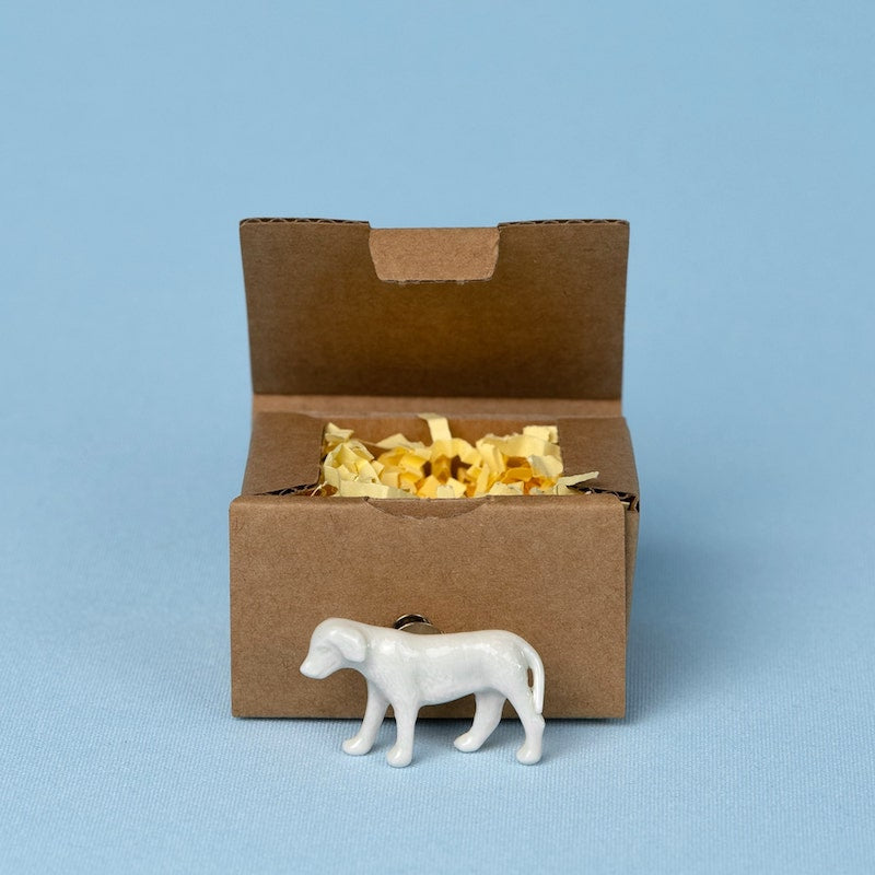 Yukiko Kitahara - Porcelain Dog Pin Brooch