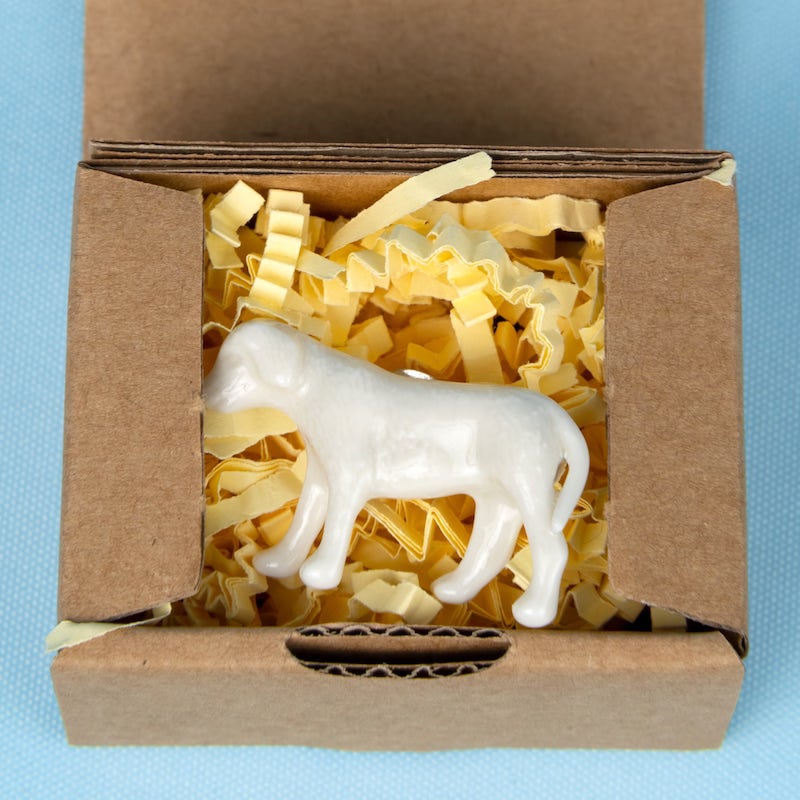 Yukiko Kitahara - Porcelain Dog Pin Brooch