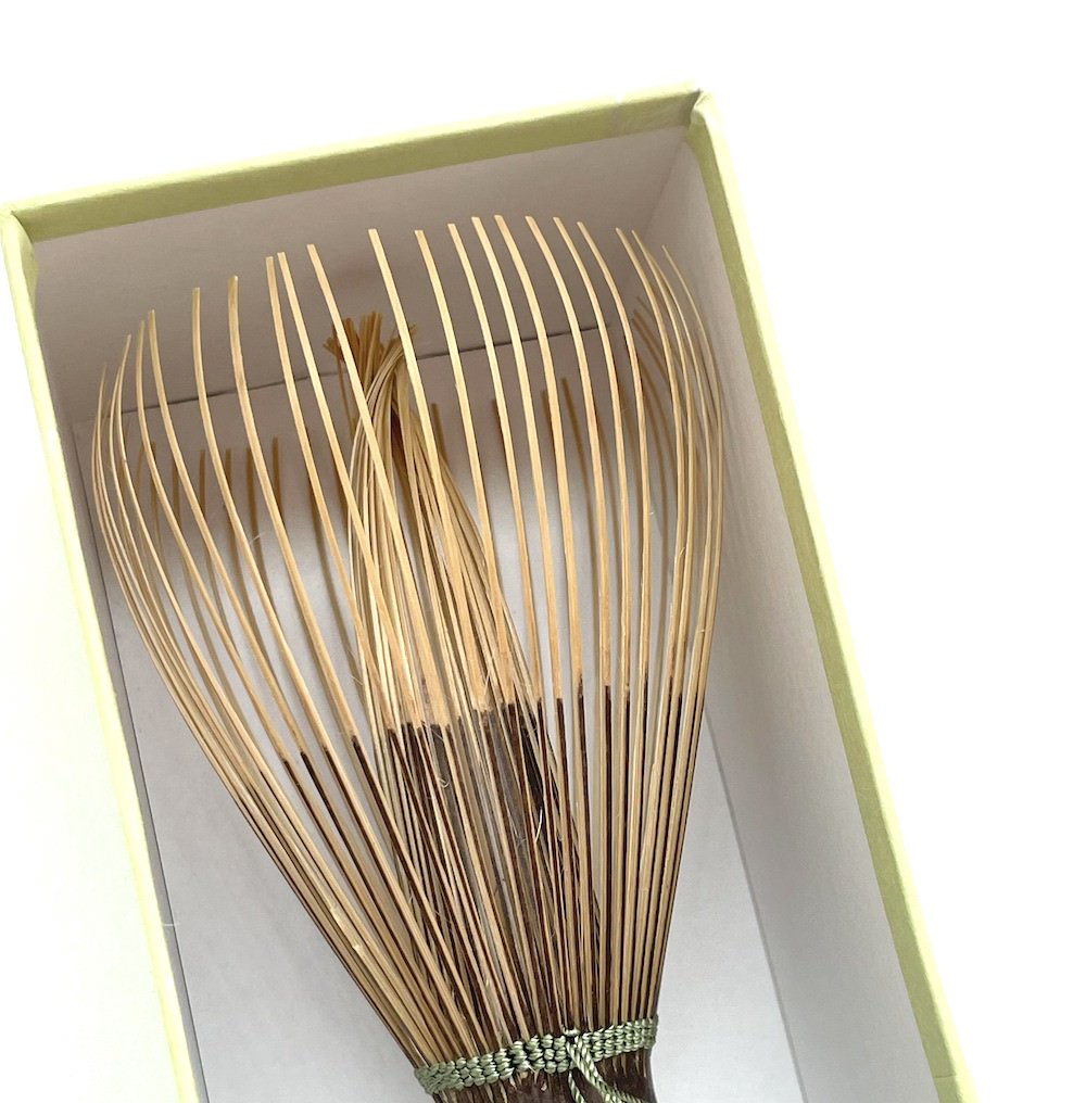 Black Shin Chasen - Black Bamboo Whisk by Tango Tanimura