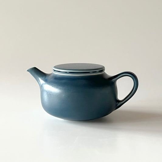 Small Dark Blue Hineri Kyusu Teapot
