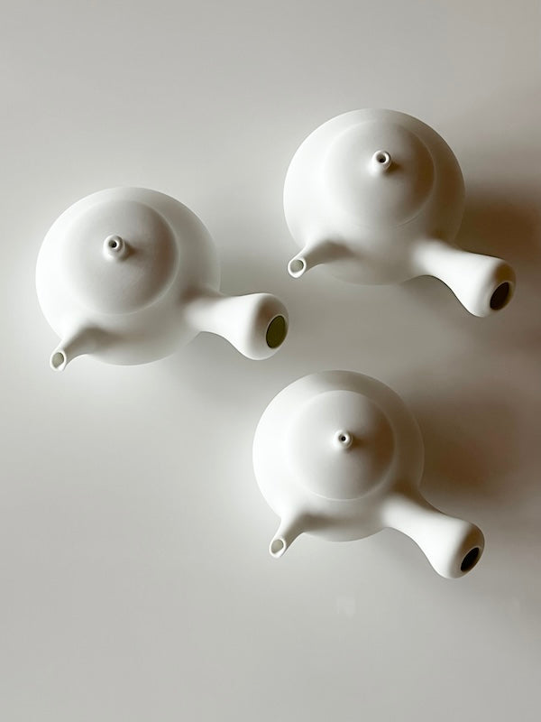 White Kyusu Teapot