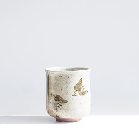 Hand painted Bird Yunomi