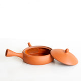 Hand Thrown Terracotta Red Kyusu (Tea Pot) from Tokoname
