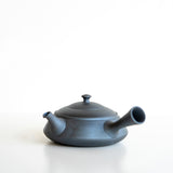 Hand Thrown Metal Grey Kyusu (Tea Pot) from Tokoname