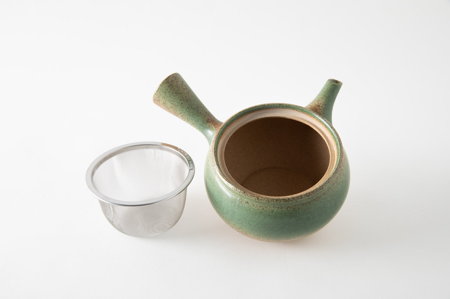 Tokoname Kyusu Teapot - Green Glaze