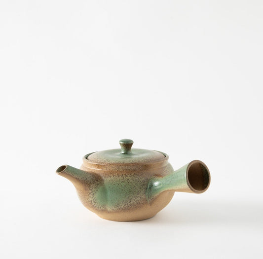 Tokoname Kyusu Teapot - Green Glaze