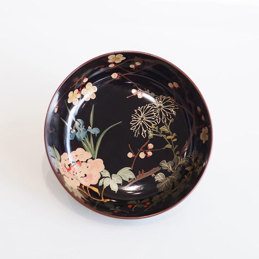 Floral Lacquerware Plate