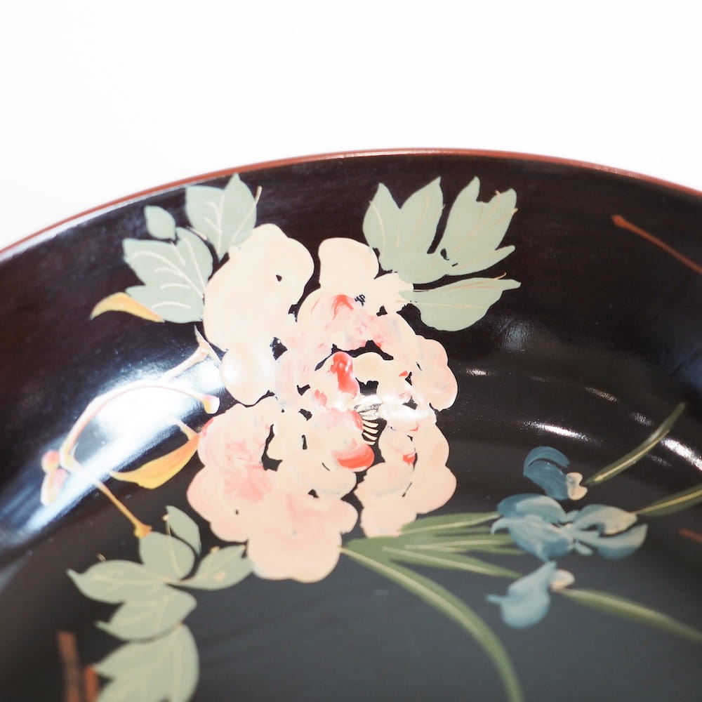 Floral Lacquerware Plate