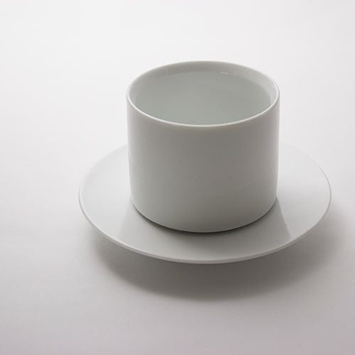 White Porcelain Yunomi Tea Cup