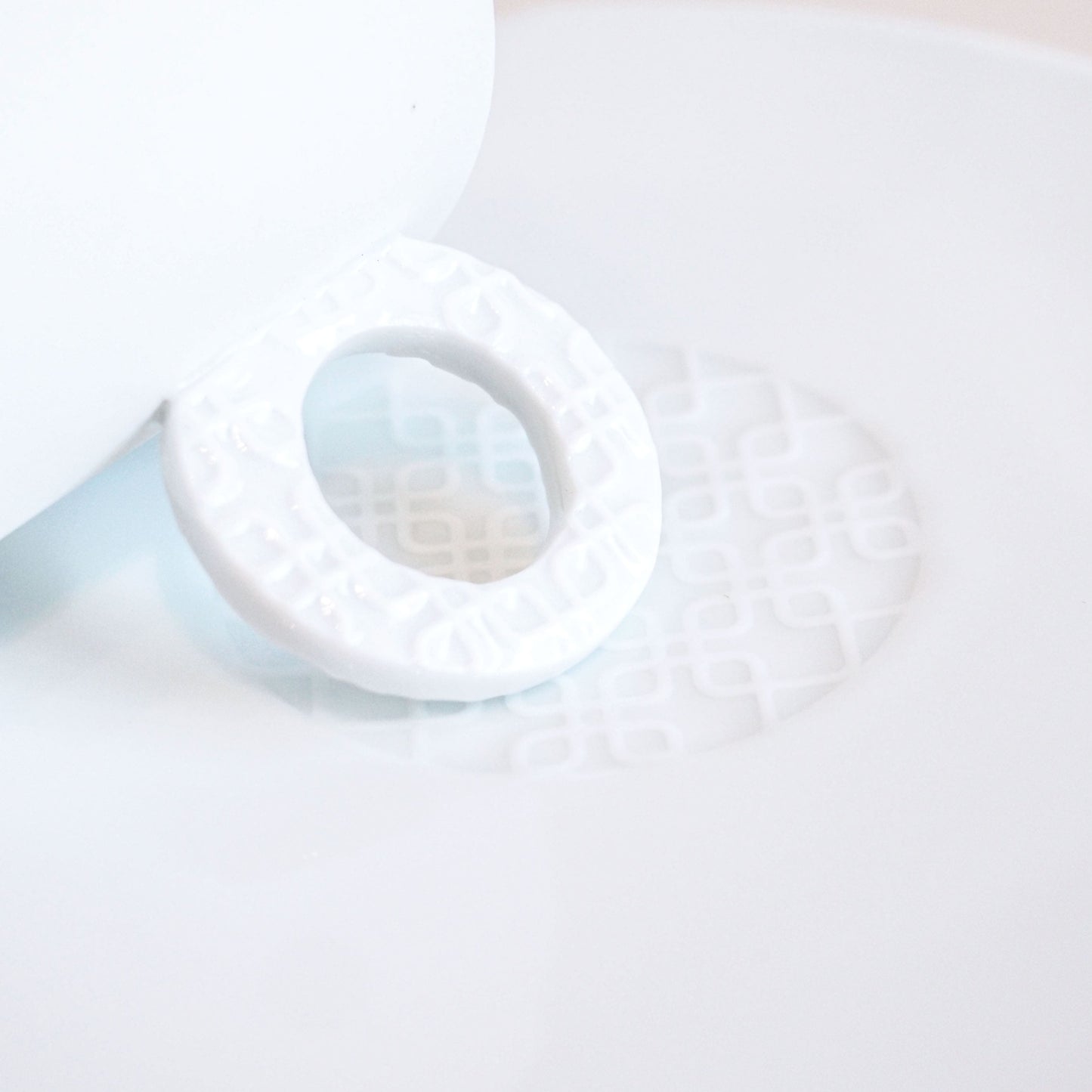 Handmade White Mug and Saucer Set