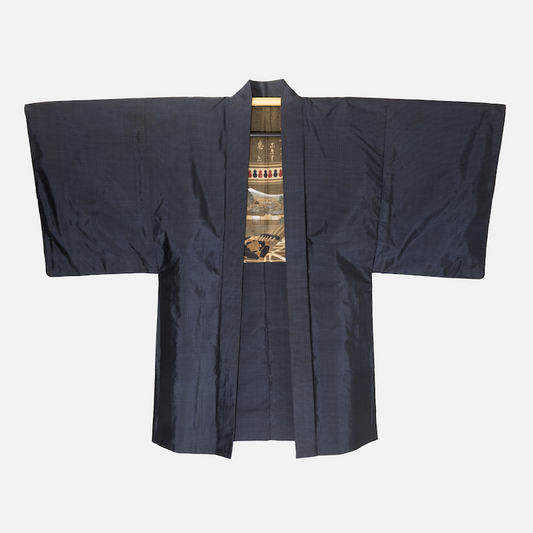 Vintage Mens Blue Haori (Kimono Jacket)