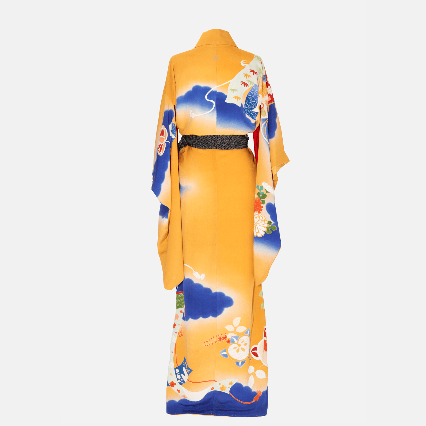 Antique Mustard Furisode Kimono