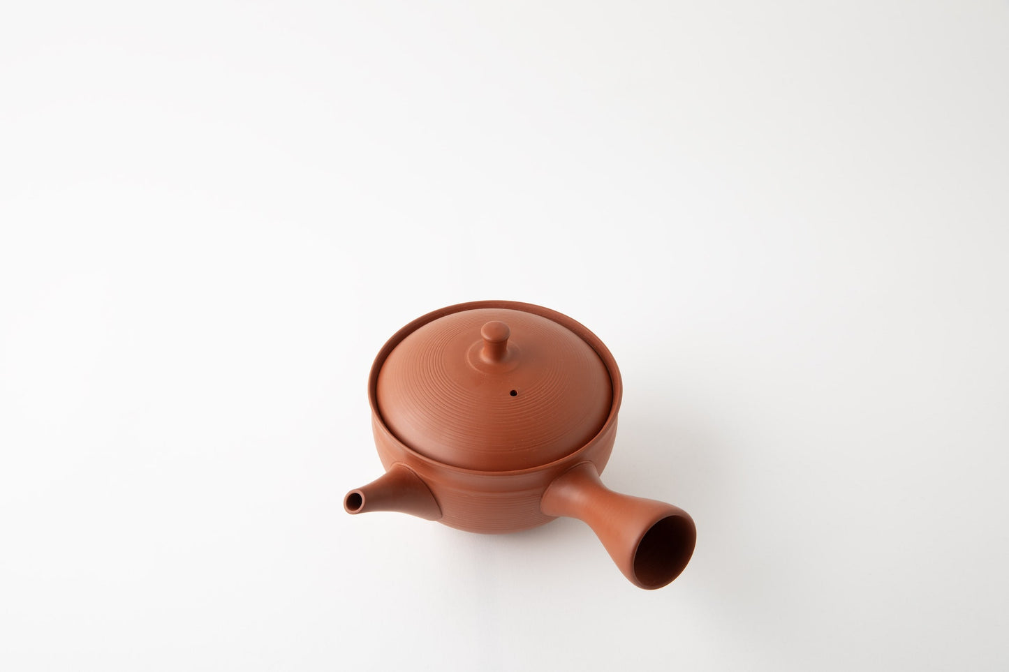 Hand Thrown Red Kyusu (Tea Pot) from Tokoname - Hokuryu