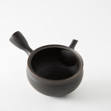 Hand Thrown Black Kyusu from Tokoname - Tama Hikaru
