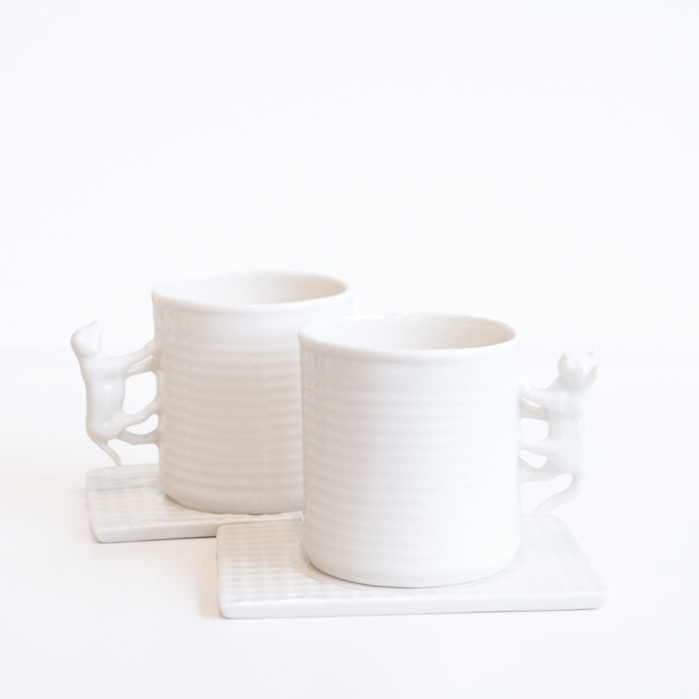 Animal Companion Porcelain Cup and Saucer Gift Set
