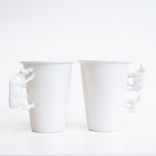 Large Animal Porcelain Cup Gift Set