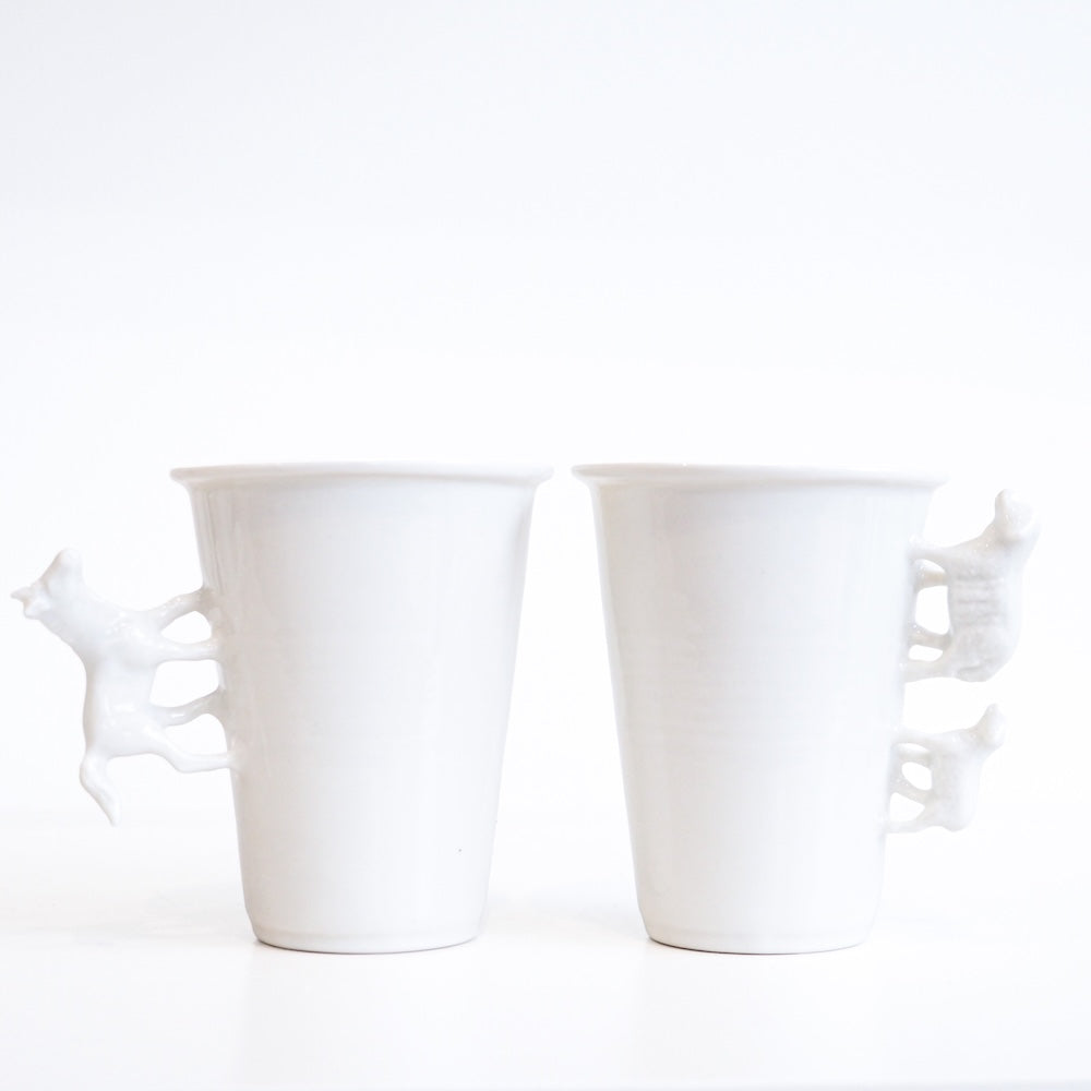 Large Animal Porcelain Cup Gift Set