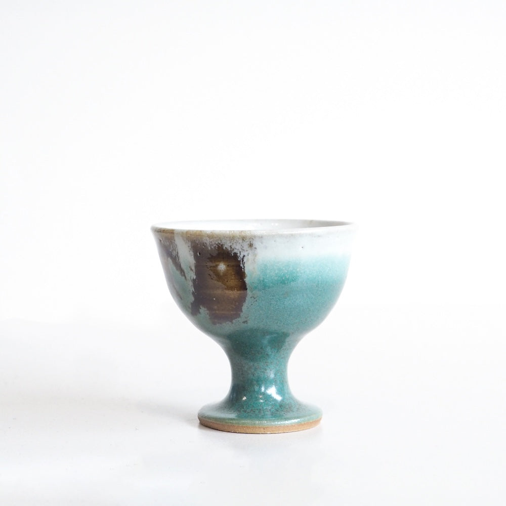 Mashiko Blue Tall Guinomi Cup