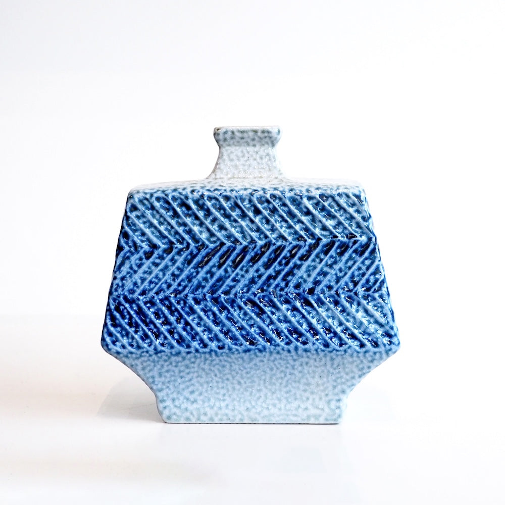 Mashiko Wide Shioyaki Flower Vase