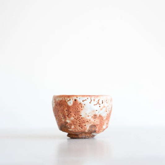 Red Shino Small Guinomi Cup