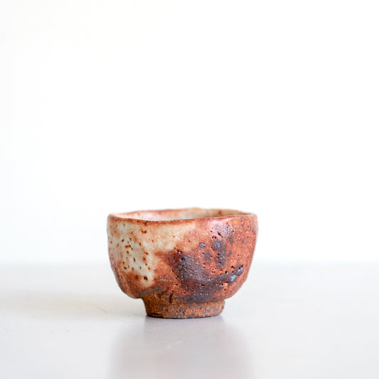 Red Shino Small Guinomi Cup
