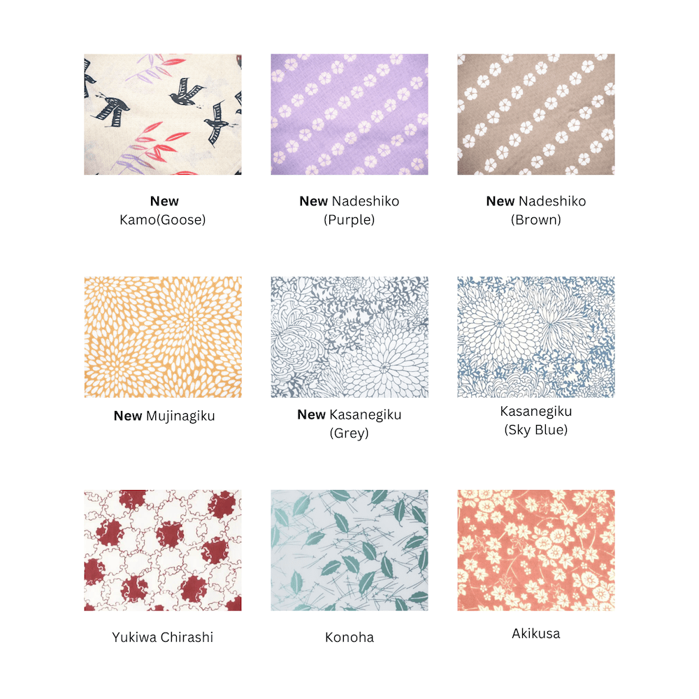 Flower Pattern Tenugui Cloth