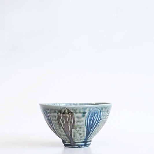 Mashiko Curved Shioyaki Tea Bowl
