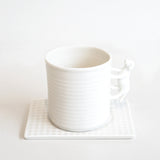 Porcelain Dog Cup and Saucer