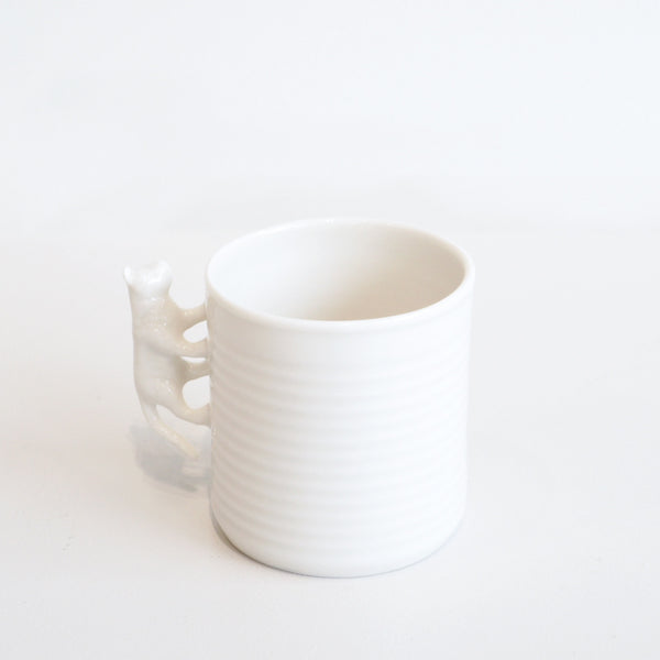 Porcelain Cat Cup and Saucer